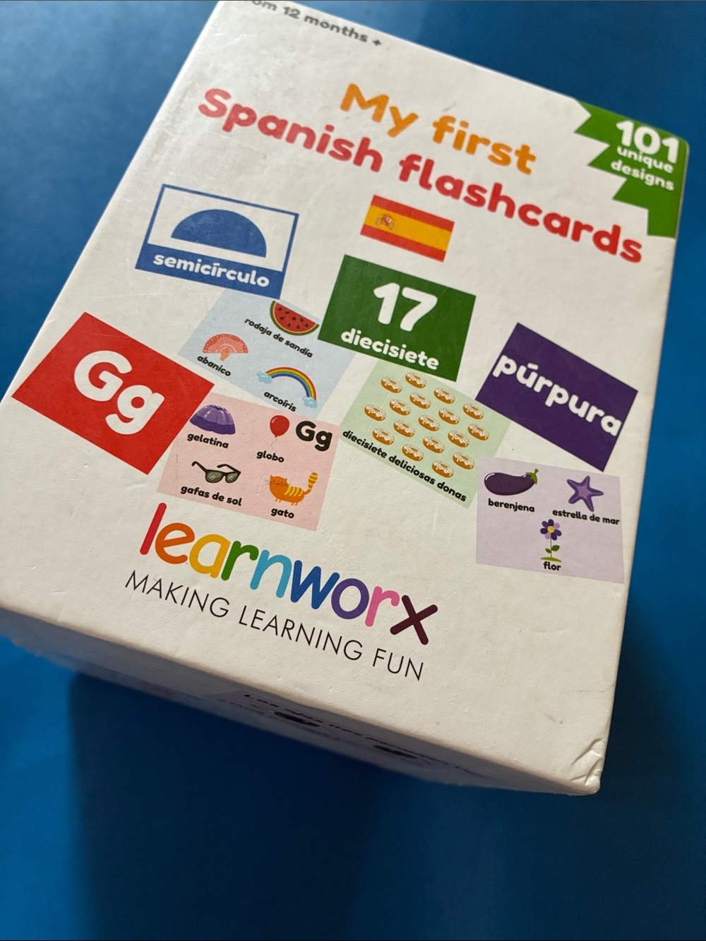 Learnworx - MY FIRST SPANISH FLASHCARDS (101 cards)